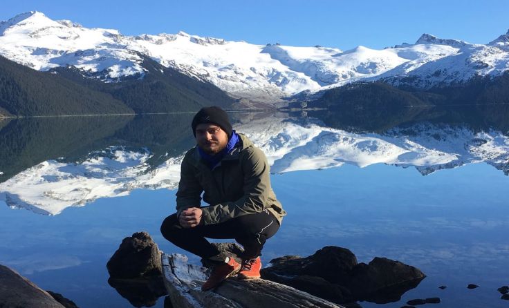 Student Felix Habe wanderte zum Garibaldi See in British Columbia (Kanada). Foto: privat