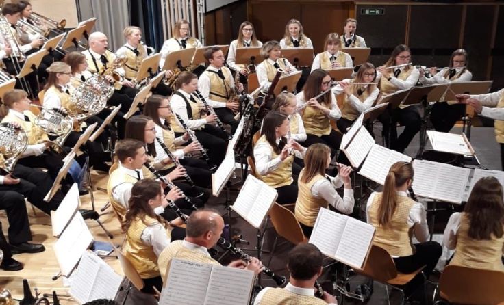 Der Musikverein Steinbach an der Steyr beim Jubiläumskonzert, Foto: Lisa Eisterlehner