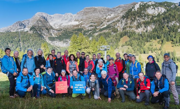 Die VKB-Bank lud zur Wanderung in Spital am Pyhrn ein. Foto: VKB-Bank