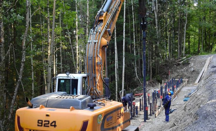 Sanierung des Güterweges Tamberg, Foto: Gemeinde Roßleithen