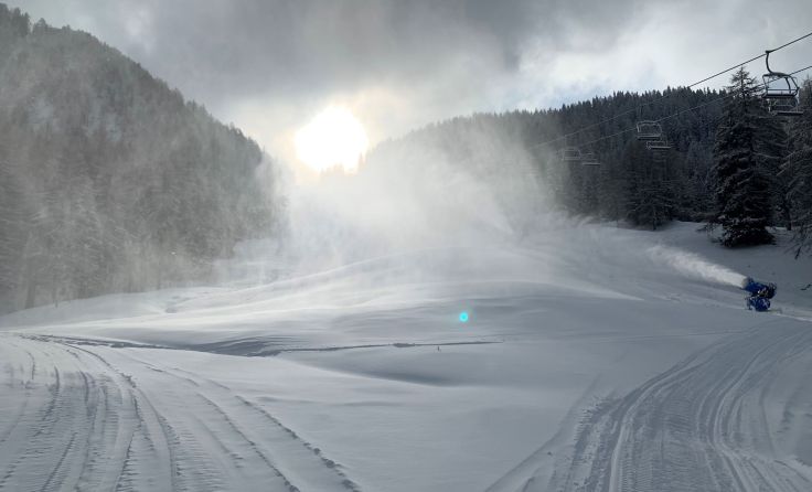 Die Saison kann beginnen: Winterliches Ambiente auf der Wurzeralm, Foto: HIWU