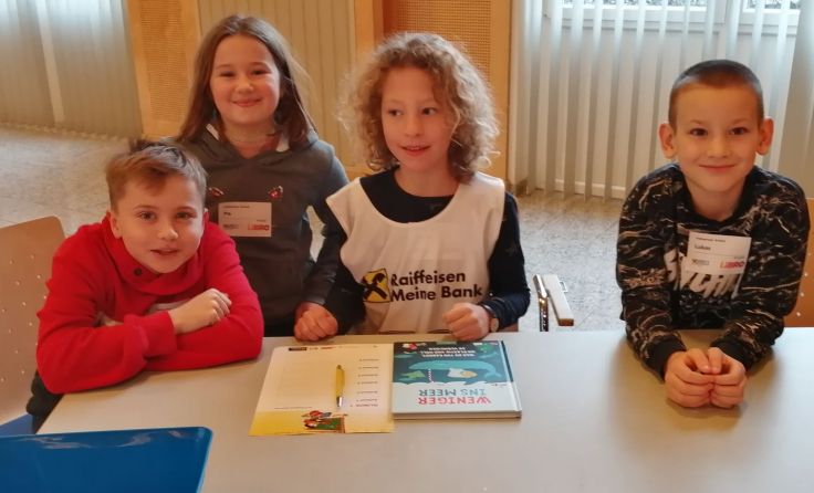 Schüler der VS Krühub holten den Bezirkssieg bei der Schülerolympiade im Lesen. Foto: VS Krühub