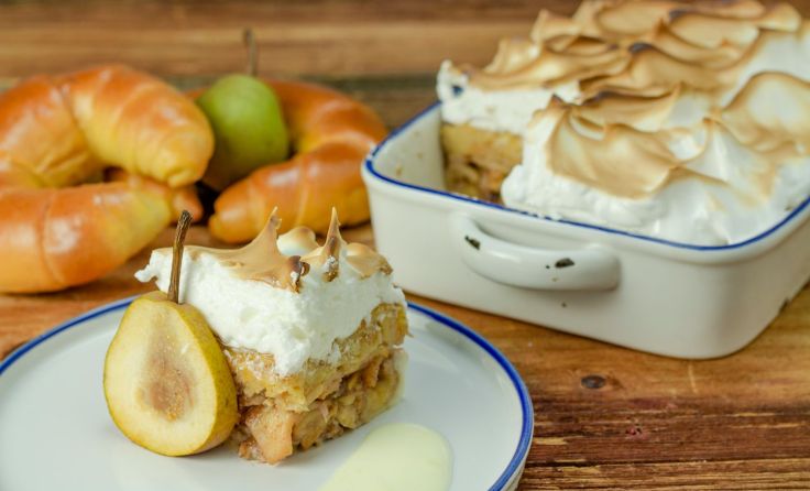 Brioche, Eier und Äpfel werden zum süßen Scheiterhaufen. Foto: Tobias Schneider-Lenz