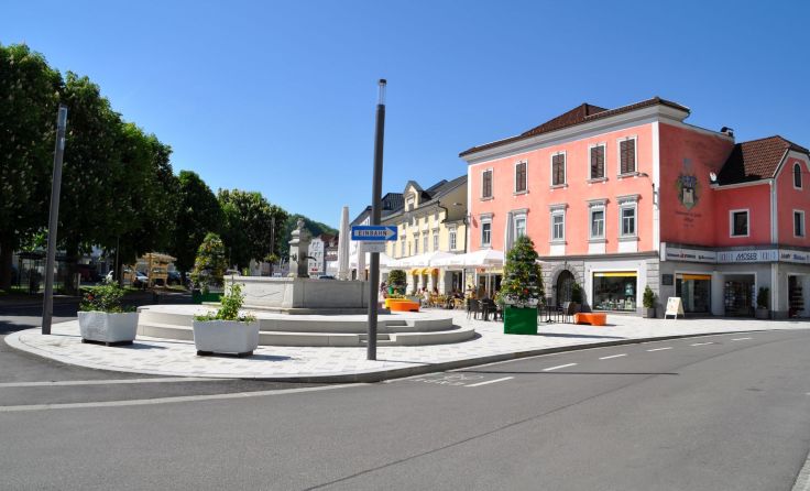 Der Marktplatz von Kremsmünster im Sommer, Foto: Marktgemeinde Kremsmünster