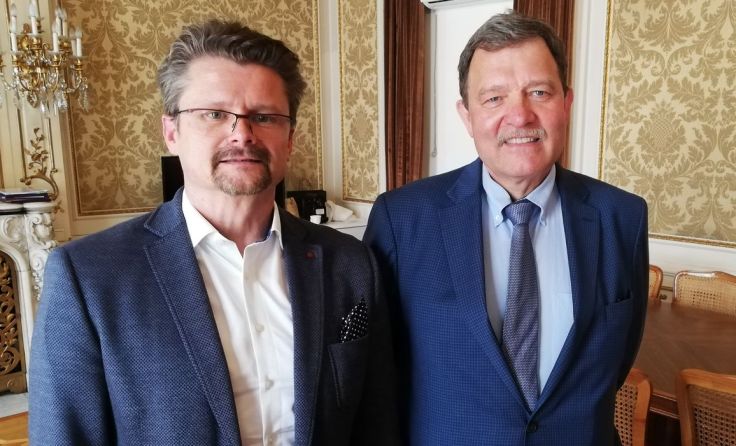 Dietmar Erwin Ruttensteiner (l.) mit Aleksandr Potemkin, Foto: Ruttensteiner