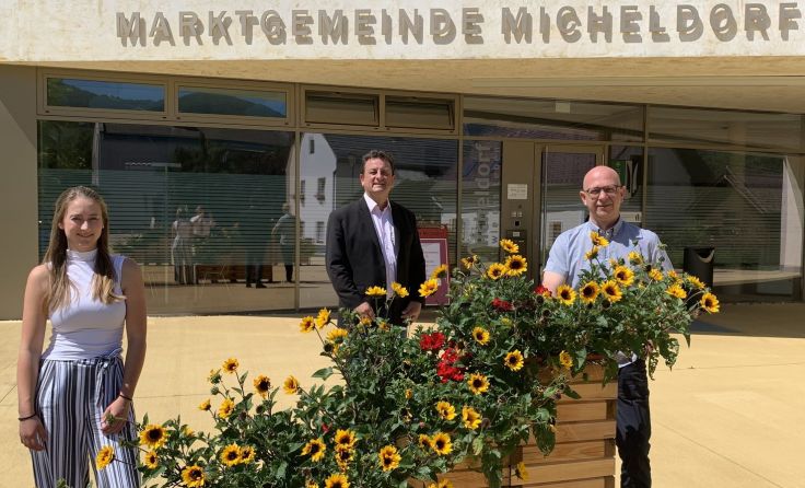Johanna Sandner, Horst Hufnagl und Peter Jungmeier (v.l.), Foto: Gemeinde