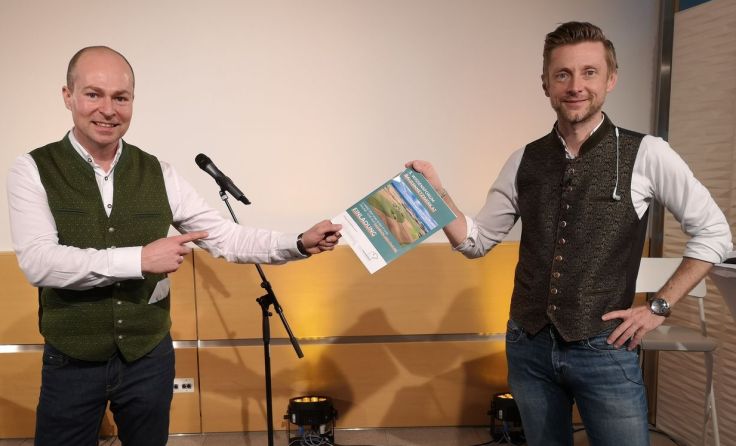 Veranstalter Franz Edlinger und Mario Pramberger (v.l.) (Foto: Wissensforum Bauernnetzwerk.at)