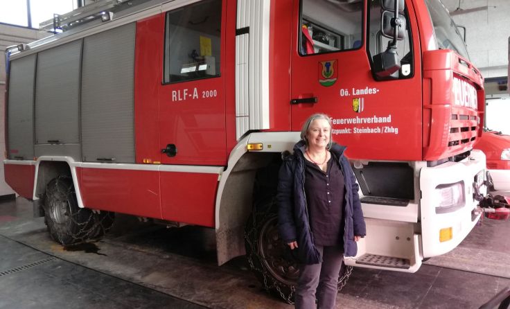 SPÖ-Bezirksvorsitzende Bettina Lancaster in Steinbach am Ziehberg (Foto: SPÖ)