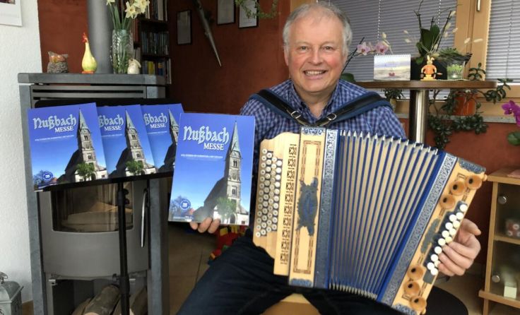 Hubert Trinkl präsentiert seine "Nußbach Messe" für die Steirische Harmonika. (Foto: privat)