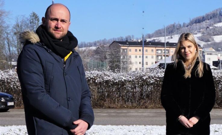 ÖVP-Bürgermeisterkandidat Alex Hauser und JVP-Obfrau Selina Luwy (Foto: privat)