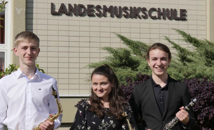 Leon Rathmair, Clara Donat und Leonhard Mayrhuber (v.l.) (Foto: W. Mayrhuber)