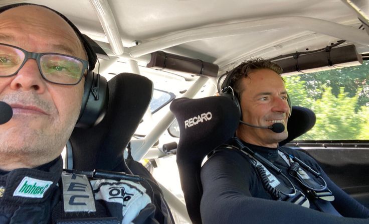 Selfie aus dem Cockpit (Foto: Sigi Schwarz)