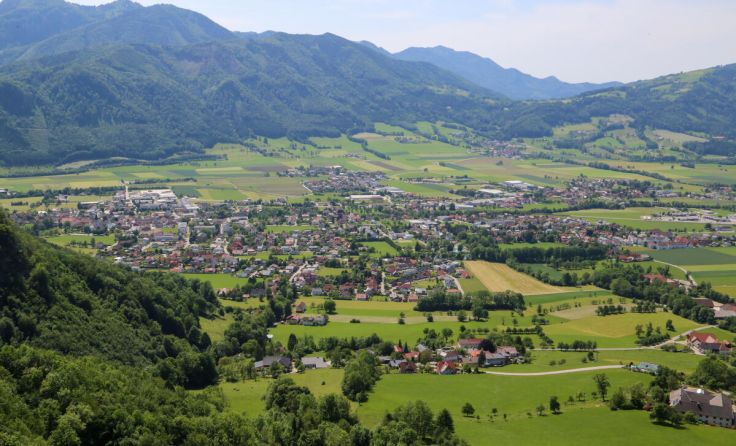 Das Ortsgebiet in Micheldorf (Foto: Dietmaier)