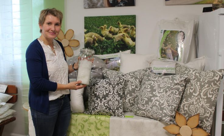 Heidi Hebesberger in ihrem Hofladen in Nußbach (Foto: Winter)