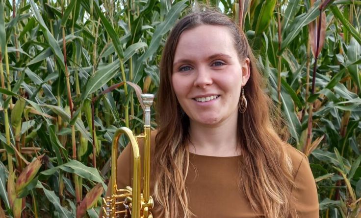 Trompeterin und Flügelhornistin Julia Feyrer vom Musikverein Voitsdorf (Foto: privat)