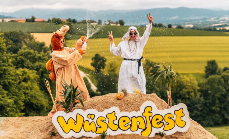 Die Wüste hält Einzug in Wartberg. (Foto: Landjugend Wartberg / Konrad Zorn)