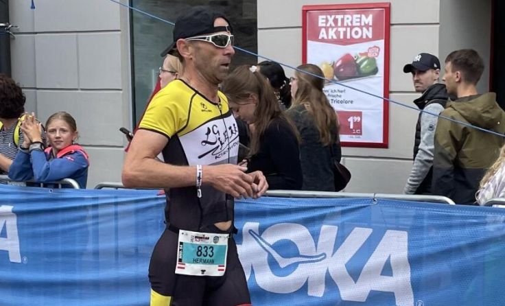 Hermann Grall beim Ironman (Foto: Hufnagl)