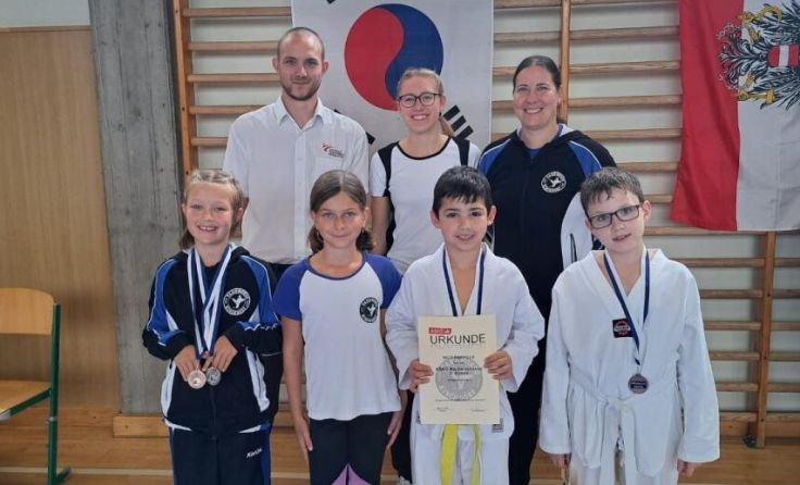 Der Kirchdorfer Taekwondo Nachwuchs war erfolgreich. (Foto: ASKÖ Taekwondo Kirchdorf)