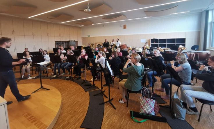 Für das Herbstkonzert wurde fleißig geprobt. (Foto: MV Inzersdorf-Magdalenaberg)