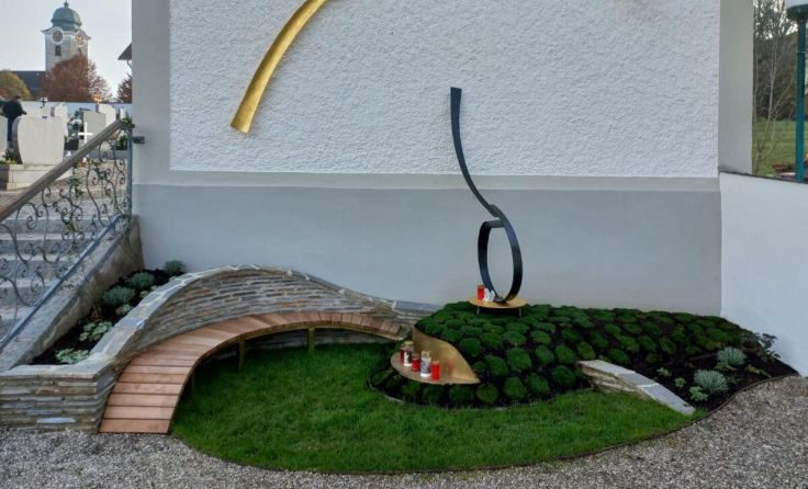 Die Gedenkstätte für Sternenkinder am Friedhof in Wartberg (Foto: Pfarrgemeinderat Wartberg/Krems)
