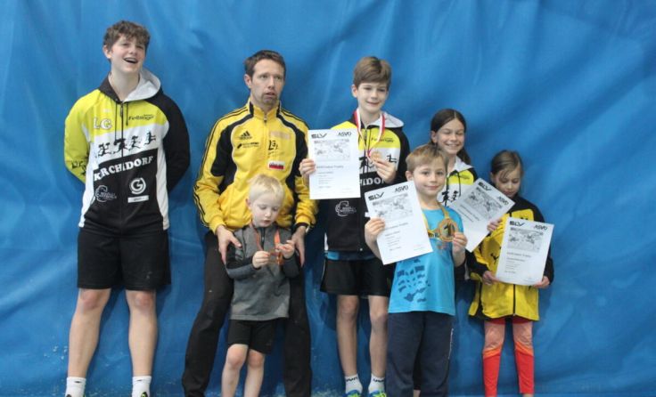 Nachwuchs der Laufgemeinschaft Kirchdorf bei der ASVÖ Trophy (Foto: LG Kirchdorf)