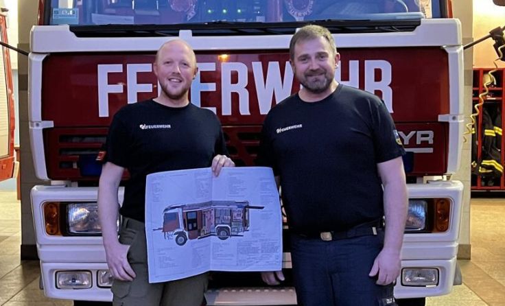 Kommandant Gerald Dilly (r.) und sein Stellvertreter Stefan Winter (Foto: FF Inzersdorf)