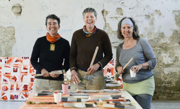 Heidi Zednik, Donna E. Price und Anette Friedel (v.l.) (Foto: Anette Friedel)