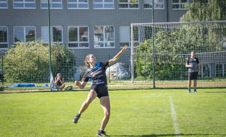 Pia Neuefeind beim Angriff (Foto: Ines Weber)