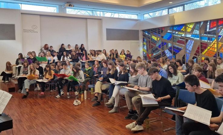 Schüler beim Musikseminar in Puchberg (Wels) (Foto: Brigitte Lehner)