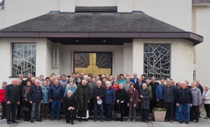 Die Altbauern beim Gottesdienst in Micheldorf (Foto: Erich Braunreiter)