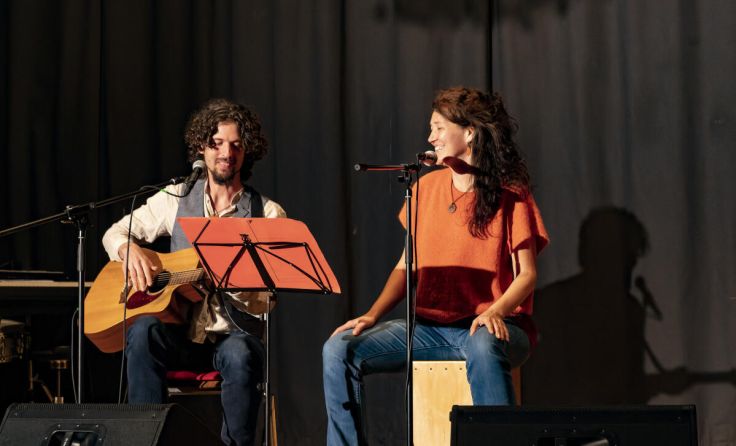Musiker auf der Bühne (Foto: Fritz Meran)