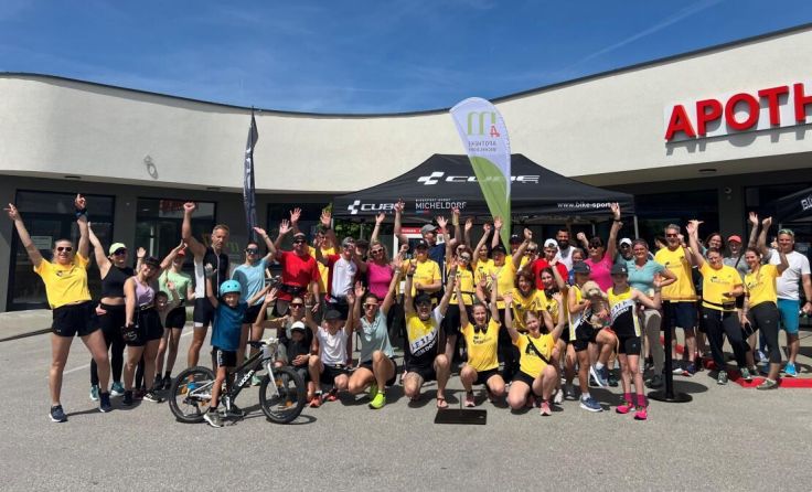 Das Team der Apotheke Micheldorf beim Wings for Life Run (Foto: Apotheke Micheldorf / Sichler)
