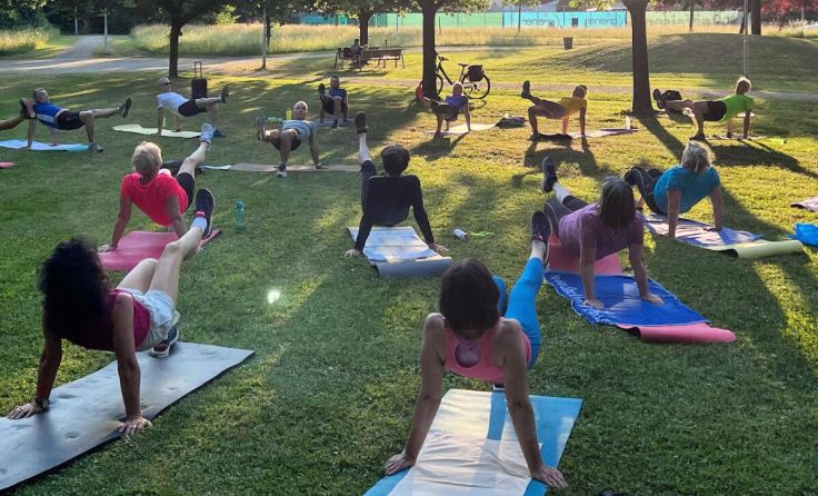 In Kremsmünster heißt es "Bewegt im Park" (Foto: TuS Kremsmünster / Maria Königsgruber)