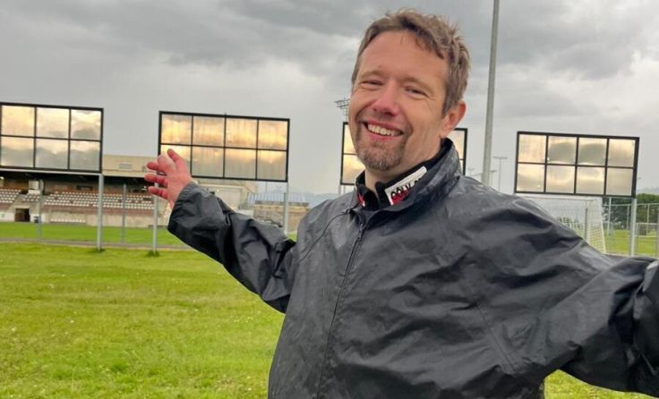 Alexander Weiß freut sich über seine Bestleistung. (Foto: David Weiß)