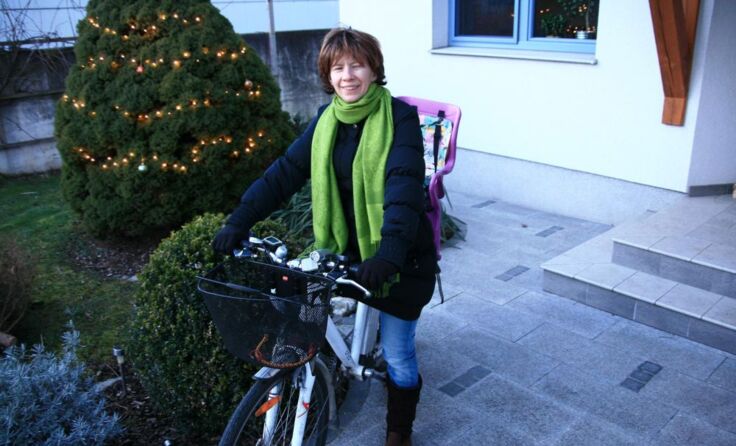 Christa Denk, Radlobby Radfahrerin des Monats Jänner*Foto: Denk