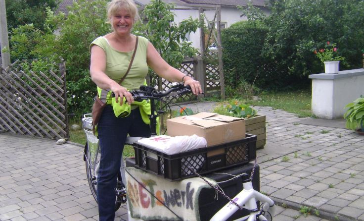 Alexandra Vrolijk, Radlobby Enns Radfahrerin des Monats Juli.