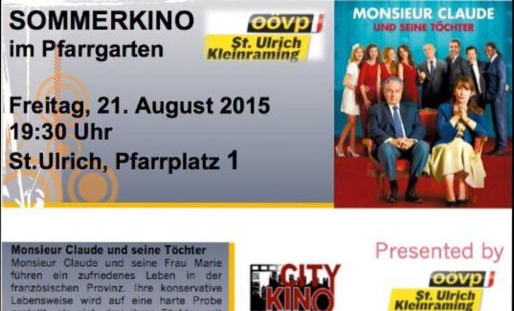 Sommerkino auf der Pfarrwiese St. Ulrich