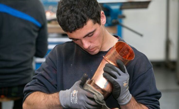 Dominik Fuchshuber bei der Arbeit. Foto: WKO