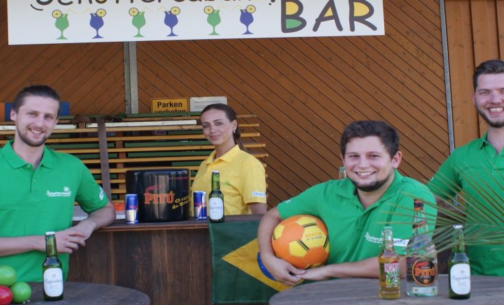 Das Schottercabana-Team der Askö Gunskirchen freut sich auf die Party. Foto: Askö