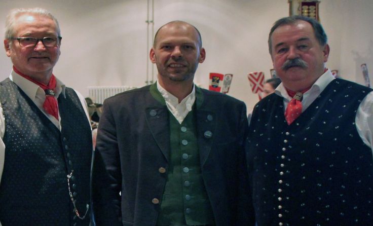 Kassier Kilian Moser, Christoph Sieber, Obmann Klaus Hofstötter (v.l.). Foto: Verein