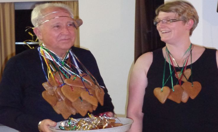 „Hoheiten“ der Pichler Abrissparty. Foto: PGR