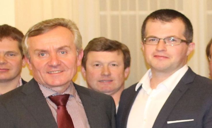 Im Vordergrund (v. l.): Bürgermeister Gerhard Huber, sein Vize Gerald Lindinger. Foto: ÖVP WL