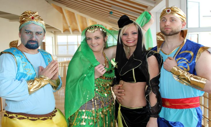 In Gunskirchen feiern Ali Baba, Scheherazade und Sindbad den Faschingskehraus. Foto: privat