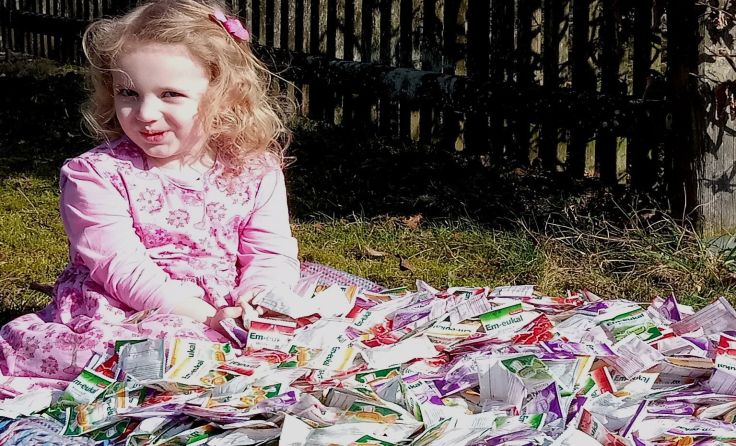 100.000 Zuckerl gilt es im Agrarium zu finden. Emilia hat von einige. Foto: Agrarium