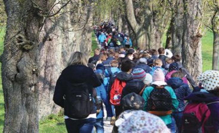 Lambacher Schüler und Professoren auf WallfahrtFoto: R. Reichlhuber