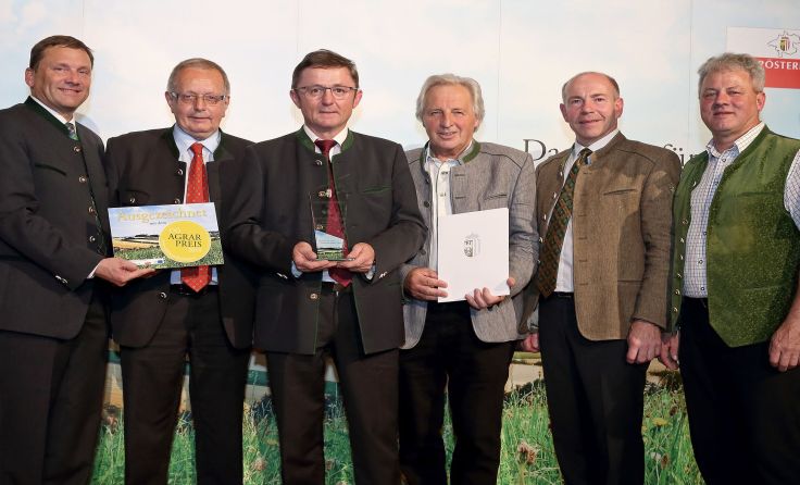 Vertreter aus Sipbachzell haben den Preis in Linz entgegengenommen. Foto: LandOÖ/D. Kauder