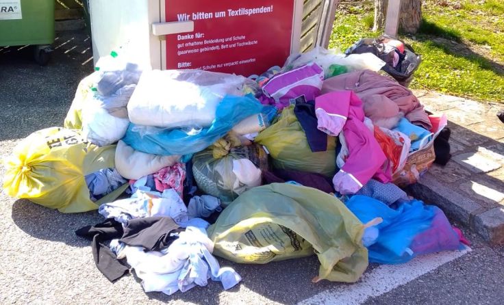 Alttextilien sollen derzeit zuhause gelagert werden. Foto: Volkshilfe OÖ