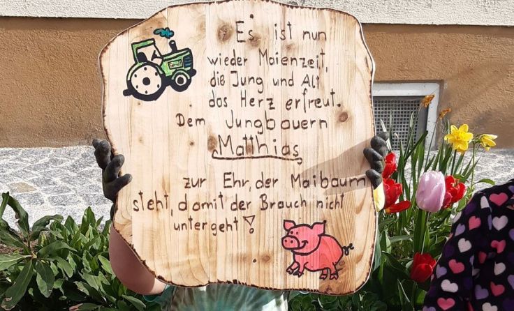 Ein tolle Maibaumtaferl für Matthias. Foto: privat
