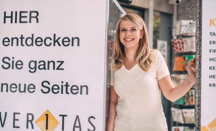 Jungunternehmerin Melanie Hofinger eröffnet im Stiftsgebäude. Foto: Hofinger