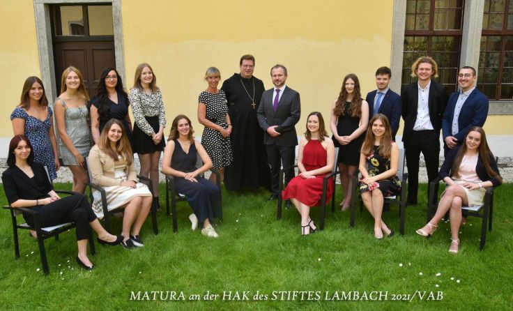 Die 5AB der Handelsakademie des Stiftes Lambach. Foto: Herwig Füreder